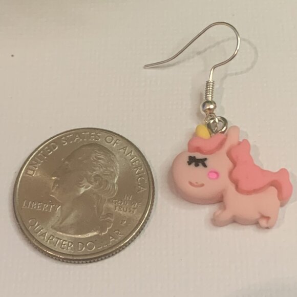 Unicorn Earring, Unicorn Jewelry, Gift Idea, Silly Earring, Cute Earring, Fun - Picture 3 of 5